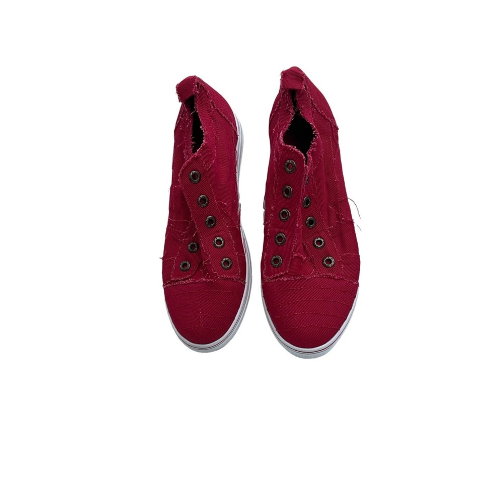 Jolimall red slip on sneakers 10